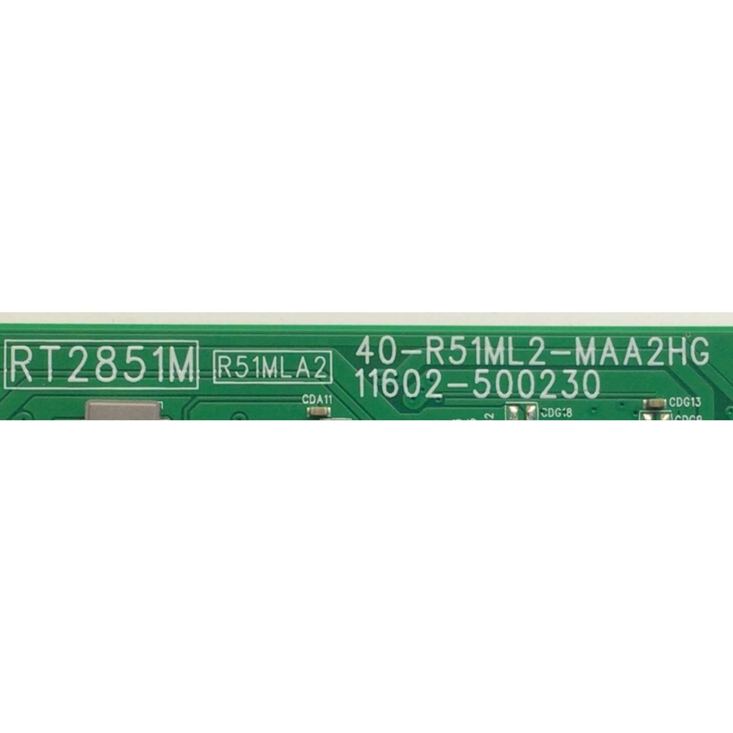 MAIN PARA SMART TV TCL 4K / NUMERO DE PARTE 30801-000289 / 40-R51ML2-MAA2HG / 30800-000323 / V8-R51MT05-LF / GTC010802I / 11602-500230 / MT2851M / PANEL LVU750NDEL / MODELO 75S446 - Imagen 3